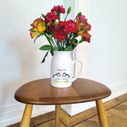 Personalised I Puffin Love You Vase - Dancing Flower Jug Anniversary Gifts For Her - thumbnail 3