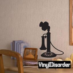 Classic Telephone Vinyl Wall Decal Or Car Sticker - Mv002Et - thumbnail 1