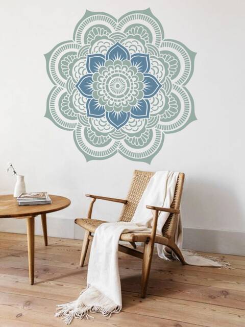 Stencil Mandala Flower Of Life Stencil Pattern For Diy Wall Decorative Stencils Wall Art Yoga Studio Floral Decor #s005 - image 1