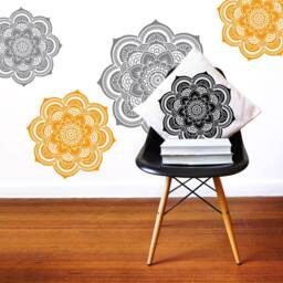 Stencil Mandala Flower Of Life Stencil Pattern For Diy Wall Decorative Stencils Wall Art Yoga Studio Floral Decor #s005 - thumbnail 2