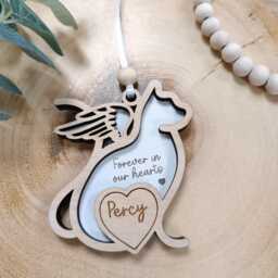 Memorial Cat Gift - Loss Of Christmas Tree Memoria Pet Poem - thumbnail 3