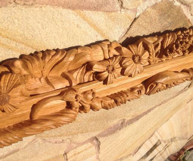 Wood Carving, Ukraine Wood Carving, Carved Oak, Exclusive Carving, Wood Carving Saber, The Saber in The Grass - image 1