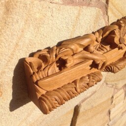Wood Carving, Ukraine Wood Carving, Carved Oak, Exclusive Carving, Wood Carving Saber, The Saber in The Grass - thumbnail 2