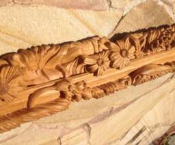Wood Carving, Ukraine Wood Carving, Carved Oak, Exclusive Carving, Wood Carving Saber, The Saber in The Grass - thumbnail 1