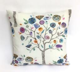 Voyage - Moolyana Winter Quirky Asian Inspired Botanical Cushion Cover Handmade Throw Pillow Designer Home Decor - thumbnail 1