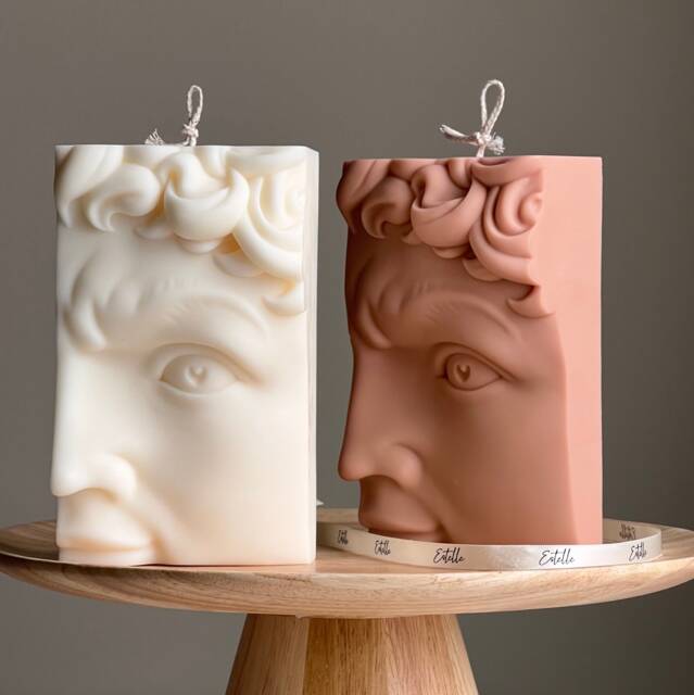 David Head Soy Wax Candle - Bust Statue - image 1