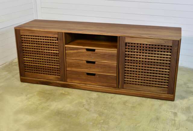 Walnut Sideboard, Mid Century Credenza, Media Cabinet, Sandinavian Design - image 1