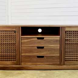 Walnut Sideboard, Mid Century Credenza, Media Cabinet, Sandinavian Design - thumbnail 3