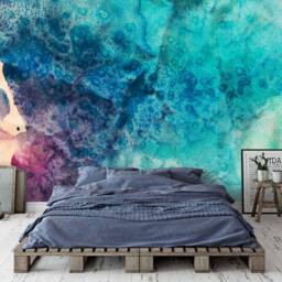 Abstract Watercolor Wall Mural, Peel & Stick Wallpaper - thumbnail 2