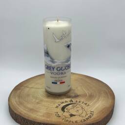 Grey Goose Vodka Bottle Candle - Rock Salt & Driftwood Natural Soy Wax Lover Gift - thumbnail 2
