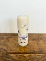 Grey Goose Vodka Bottle Candle - Rock Salt & Driftwood Natural Soy Wax Lover Gift - thumbnail 1