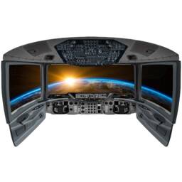 Galaxy Wall Art Boys Room Decor - Peel & Stick Spaceship Cockpit Decal Outer Space Window Stickers - Vwaq Cp8 - thumbnail 2
