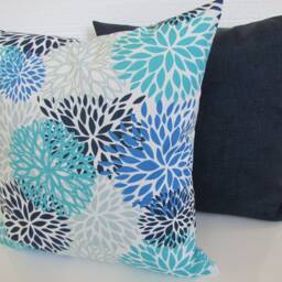 Outdoor Blue Pillow Blue Pillow Covers Outdoor Throw Pillows Cover Solid Navy Dark 18x18 20.all Sizes. Sale - thumbnail 2