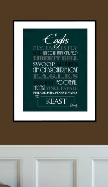Philadelphia Eagles Print Or Canvas Housewarming Gift For Couplevalentines Day Him - image 1