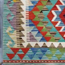 Classic Rug, Handmade Artisan Afghan Turkish Scandinavian Navajo Bohemian Wool Flatweave Multicolour Kilim Rug 148x101 cm - thumbnail 4