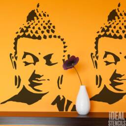 Buddha Stencil Reusable Mylar For Walls, Fabric, Furniture - thumbnail 3