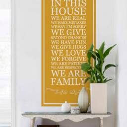 In This House Wall Decal Family Rules Vinyl Quote - thumbnail 3