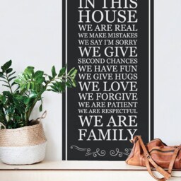 In This House Wall Decal Family Rules Vinyl Quote - thumbnail 2