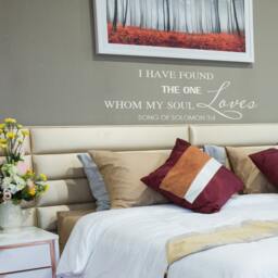The One My Soul Loves - Romantic Vinyl Wall Quotes Bedroom Decal Headboard Decor 002 - thumbnail 1