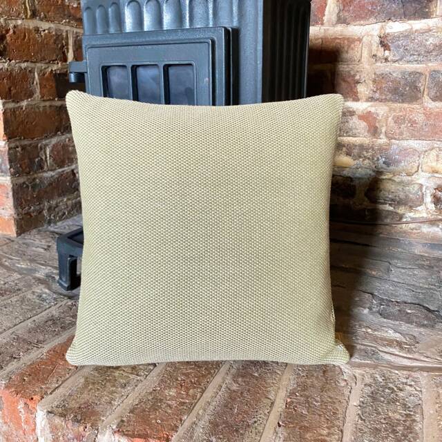 815. Handmade Mustard With Green Tint Colour Cushion Cover. Various Sizes - image 1