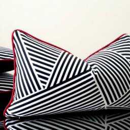 Black & White Pillow Cover - Lumbar Pillow- Pillows Geometric Cover Contemporary Covers - thumbnail 2