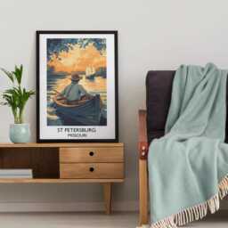 The Adventures Of Tom Sawyer Vintage Style Travel Poster - Wall Art Print Mark Twain Classic Fiction Home Decor Book - thumbnail 2