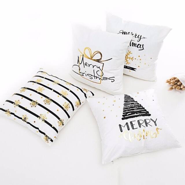 Collection Of Christmas Pillows - Pillow Cover Festive Case Decoration New Year Xmas Eve - image 1