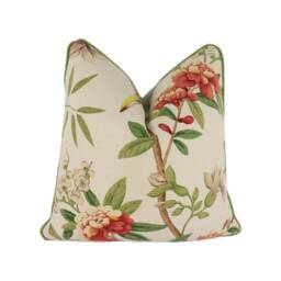 G.p. & J. Baker - Peony & Blossom Mauve/Aqua Cushion Cover Pillow Throw Home Decor - thumbnail 1