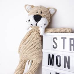 Crochet Music Box Saber-Toothed Tiger - thumbnail 2