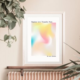 Aura Energy Colours Print - Spiritual Energy, Tranquil Modern Abstract, Gradient Artwork, Manifestation, Ethereal Print, Home Wall Art - thumbnail 2