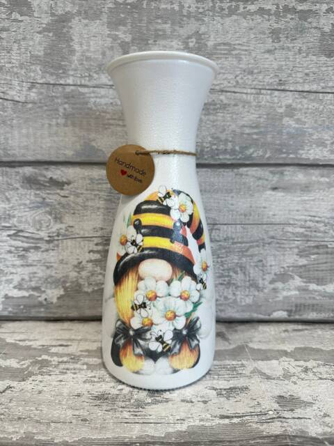 Gonk Vase - Decouoaged, Gifts, Plant Pots - image 1
