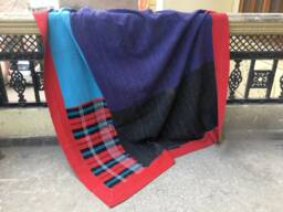 Handmade Vintage Cotton Kantha Quilt Bohemian Patchwork Sari Throw - thumbnail 1
