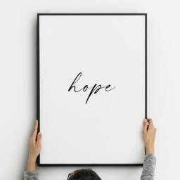 Faith Hope Love Prints - Set Of 3 - Elegant Home Wall Art Unframed - thumbnail 3