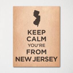 Keep Calm You're From New Jersey - Any Location Available Fine Art Print Choice Of Color Purchase 3 & Receive 1 Free - thumbnail 3