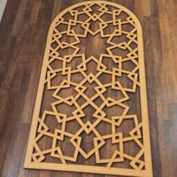 Geometric Arabic Arch Wall Decor Laser Cut Mdf Panel 002 - thumbnail 1