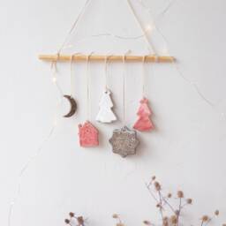 Ceramic Wall Hanging, Wall Art, Handmade Ceramics, Decor, Nursery Clay Ornaments, Housewarming New Home Sister Gift - thumbnail 2