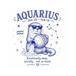 Aquarius Candle, Birthday Gift For Her, Funny Zodiac January February Gift, Astrology Star Sign Candle - thumbnail 2