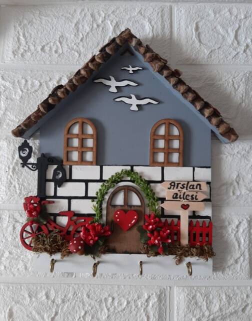 Custom House Key Holder, Wall Decor, Newlywed Gift