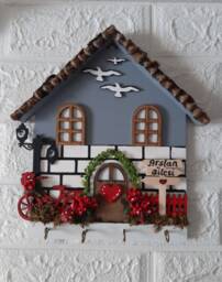 Custom House Key Holder, Wall Decor, Newlywed Gift