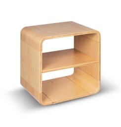 Wooden Bedside Table Nightstand Cabinet Shelf Bookshelf Sideboard 40x40x30 cm Scleica Modular System Japandi Mid Century Free Shipping