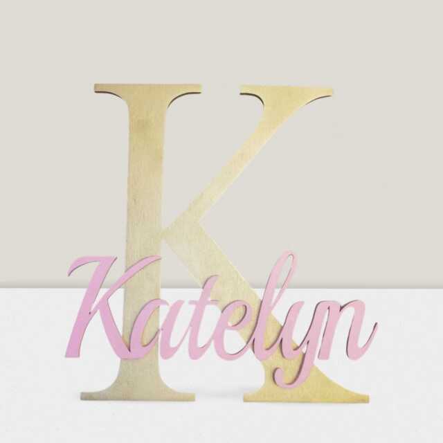 Personalized Wooden Name Sign, Nursery Wall Decor - image 1