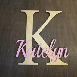 Personalized Wooden Name Sign, Nursery Wall Decor - thumbnail 2