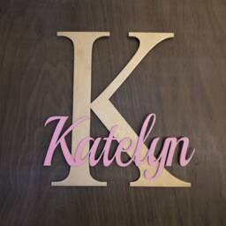 Personalized Wooden Name Sign, Nursery Wall Decor - thumbnail 3
