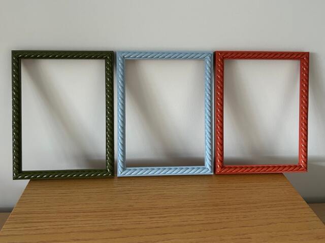 Rope Twist Picture Frame, Hand Painted in Farrow & Ball Colours - image 1