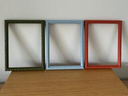 Rope Twist Picture Frame, Hand Painted in Farrow & Ball Colours