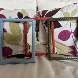 Rope Twist Picture Frame, Hand Painted in Farrow & Ball Colours - thumbnail 2