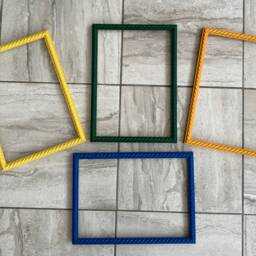 Rope Twist Picture Frame, Hand Painted in Farrow & Ball Colours - thumbnail 3