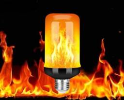 Wall Light/Wood Sconce/Wall Lamp/Wooden Decoration/Interior Lighting/Handmade Lamp/Led Flame Effect Light/Bonfire - thumbnail 4