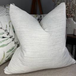 Natural Neutral Home Decor - Modern Cushion Cover Pillow Textured Woven Designer Fabric Double Sided - thumbnail 1