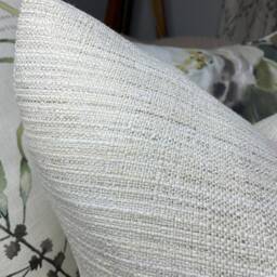 Natural Neutral Home Decor - Modern Cushion Cover Pillow Textured Woven Designer Fabric Double Sided - thumbnail 3
